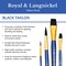 Royal & Langnickel(R) Black Taklon Value Pack Brush Set-12/Pkg
